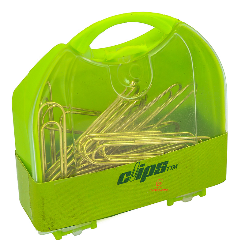 گیره متوسط کاغذ (کلیپس) طلایی بسته 40 عددی (2)