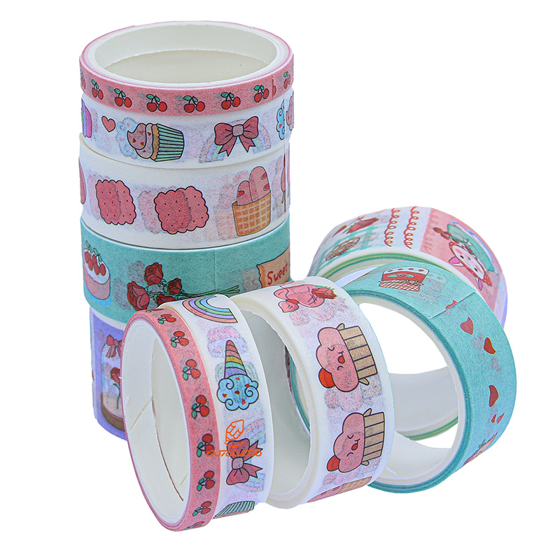 چسب نواری طرحدار 637 طرح رنگین کمان واشی (1)