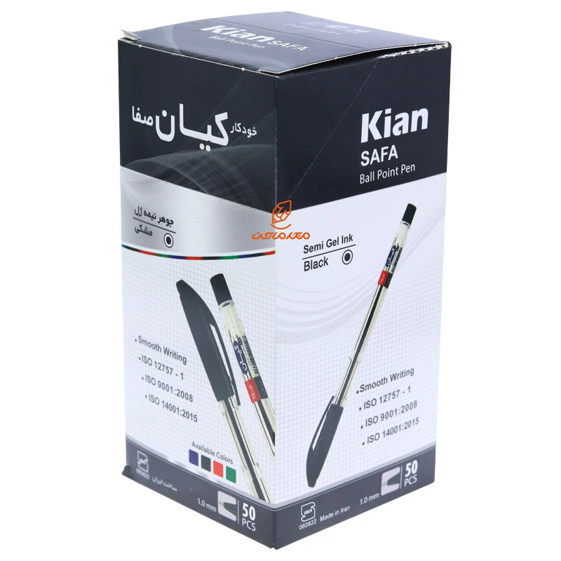 خودکار مشکی 1.0 بسته 50 عددی صفا کیان (1)