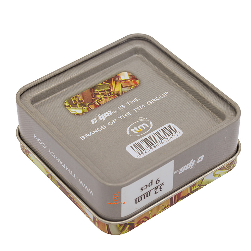 گیره دوبل 32mm طلاییمسی جعبه فلزی clips (4)