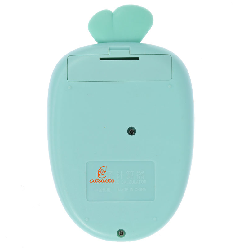 ماشین حساب فانتزی 12 رقمی 7836 طرح هویج سبز پاستیلی BITOON (4)