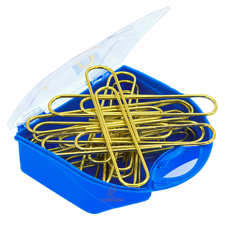 گیره کاغذ (کلیپس) فلزی طلایی mm78 بسته 15 عددی (3)