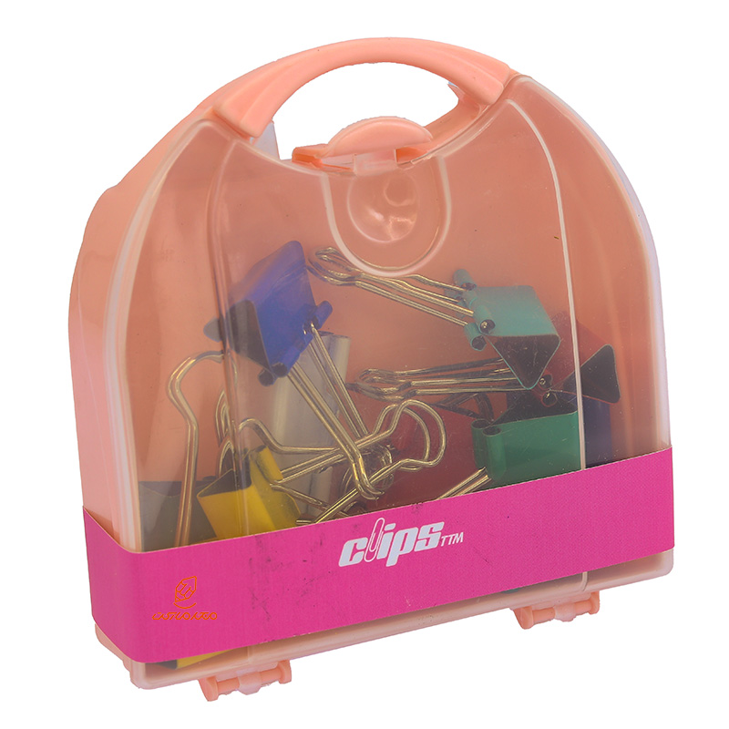 گیره (کلیپس) دوبل رنگی mm32 و mm25 بسته 10 عددی