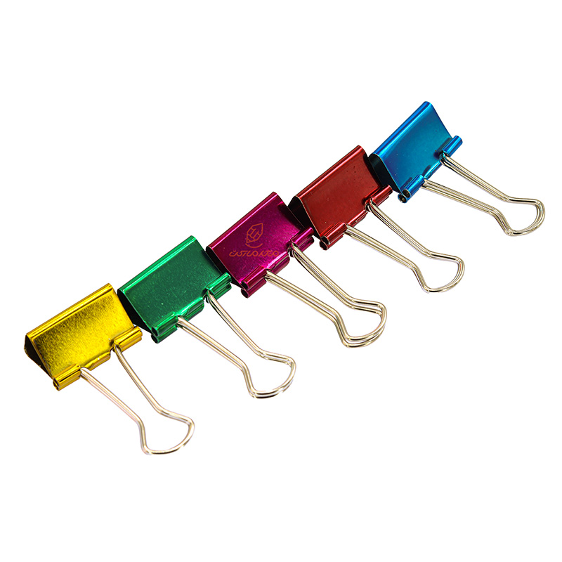 گیره (کلیپس) دوبل متالایز mm25 بسته 7 عددی (1)