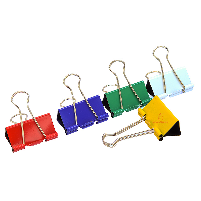 گیره (کلیپس) دوبل رنگی mm41 بسته 5 عددی (1)