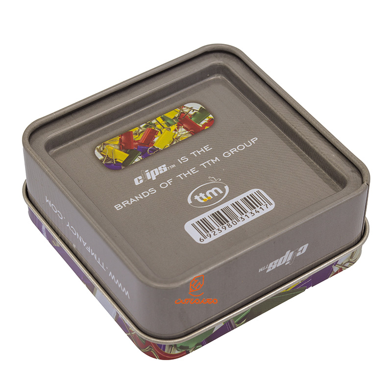 گیره دوبل 25,32mm رنگی جعبه فلزی clips (3)