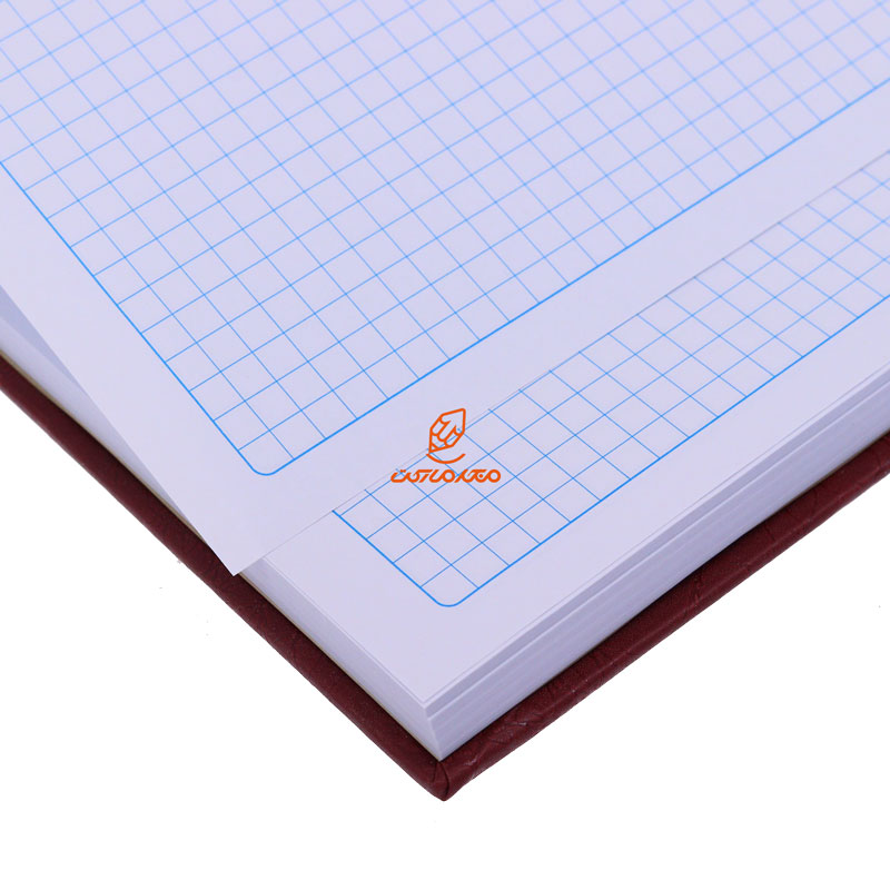 دفتر رحلی شطرنجی 100 برگ قرمز ملت (1)