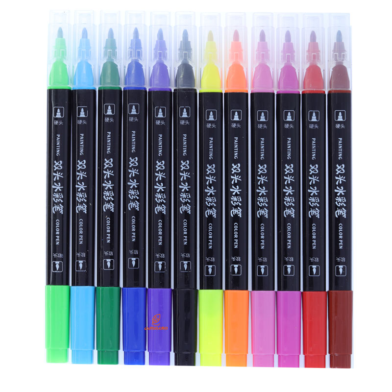 ماژیک رنگ آمیزی 12 رنگ دو سر کد 605 BOIUN (8)