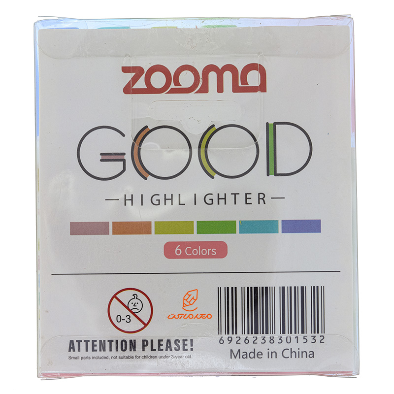 ماژیک علامت گذار پاستیلی H116 بسته 6 عددی ZOOMA (3)