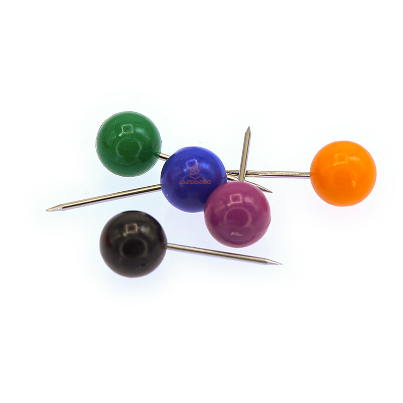 سوزن نقشه گرد رنگی بسته 100 عددی کلیپس (4)