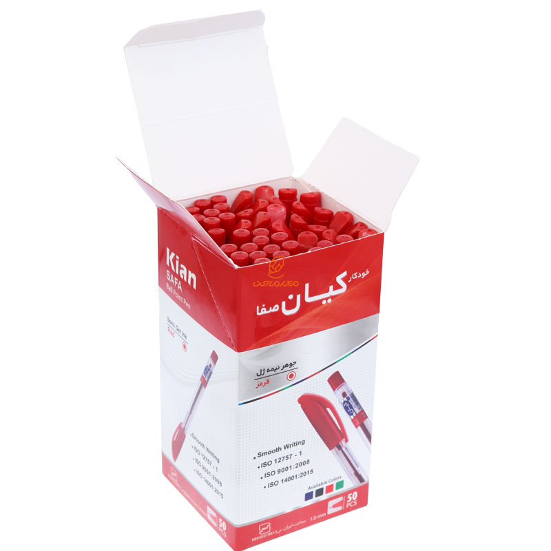 خودکار قرمز 1.0 بسته 50 عددی صفا کیان (4)