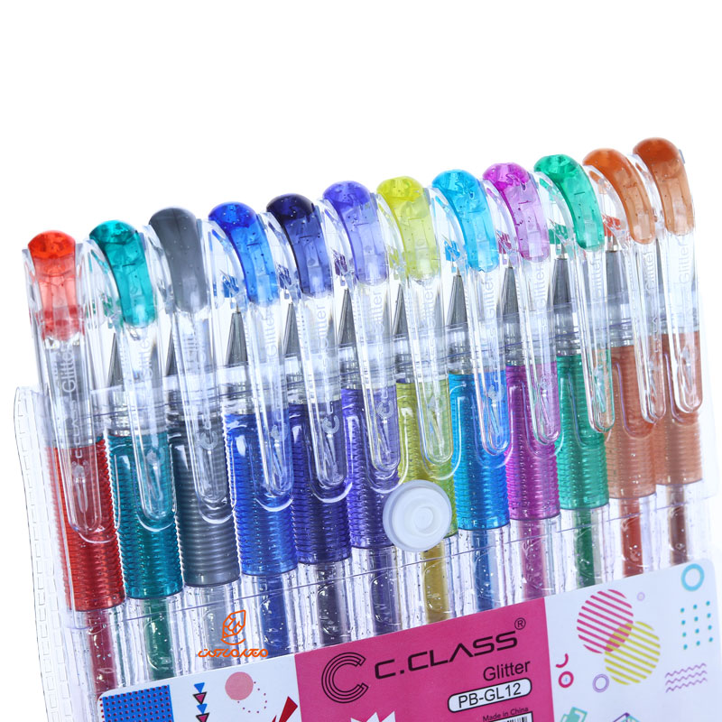 روان نویس 12 رنگ اکریلیک GL12 سی کلاس C.CLASS (1)