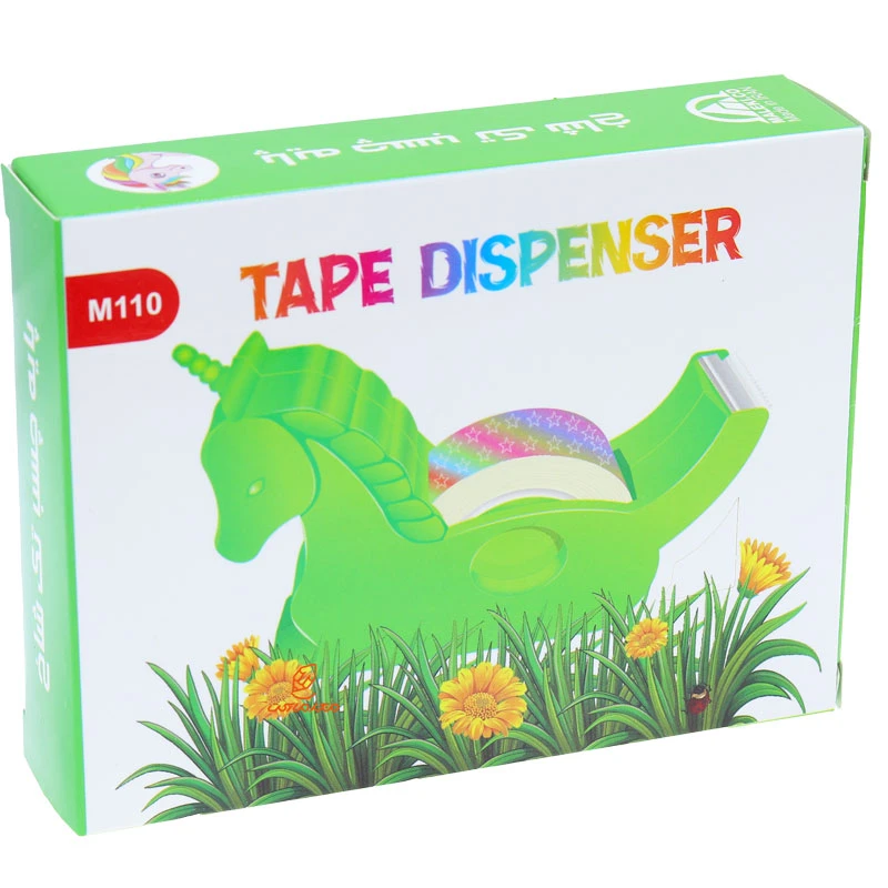 پایه چسب فانتزی 110 طرح اسب تک شاخ سبز (1)