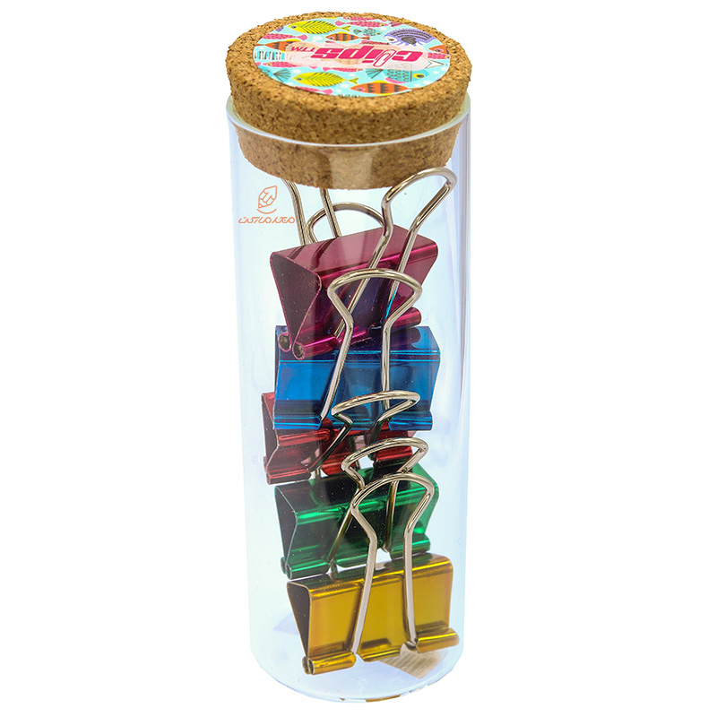 گیره (کلیپس) دوبل متالایز mm25 بسته 5 عددی