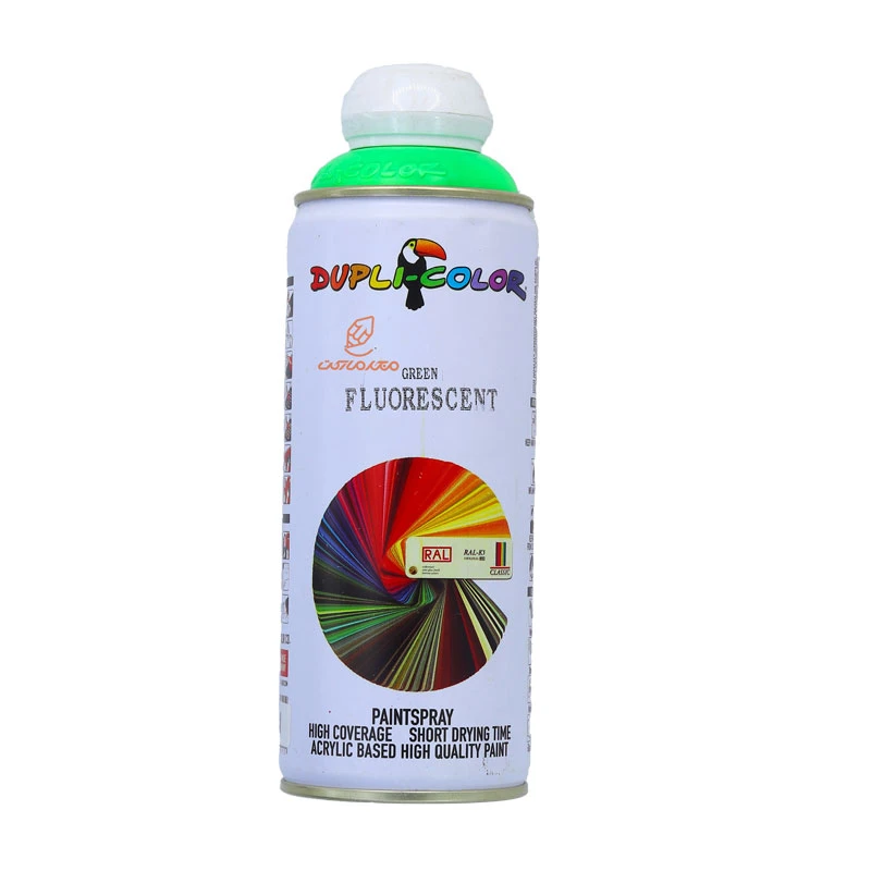 اسپری رنگ سبز فلورسنت (GREEN FLUORESCENT) دوپلی کالر (2)