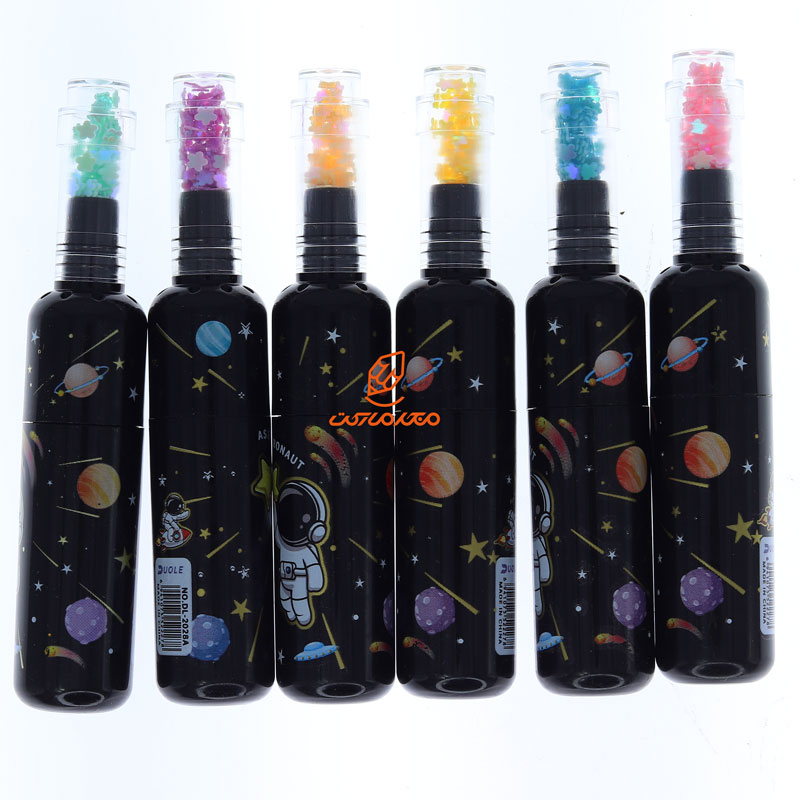 ماژیک علامت گذار فانتزی 6 رنگ کیفی 2528 طرح کهکشان UOLE (4)