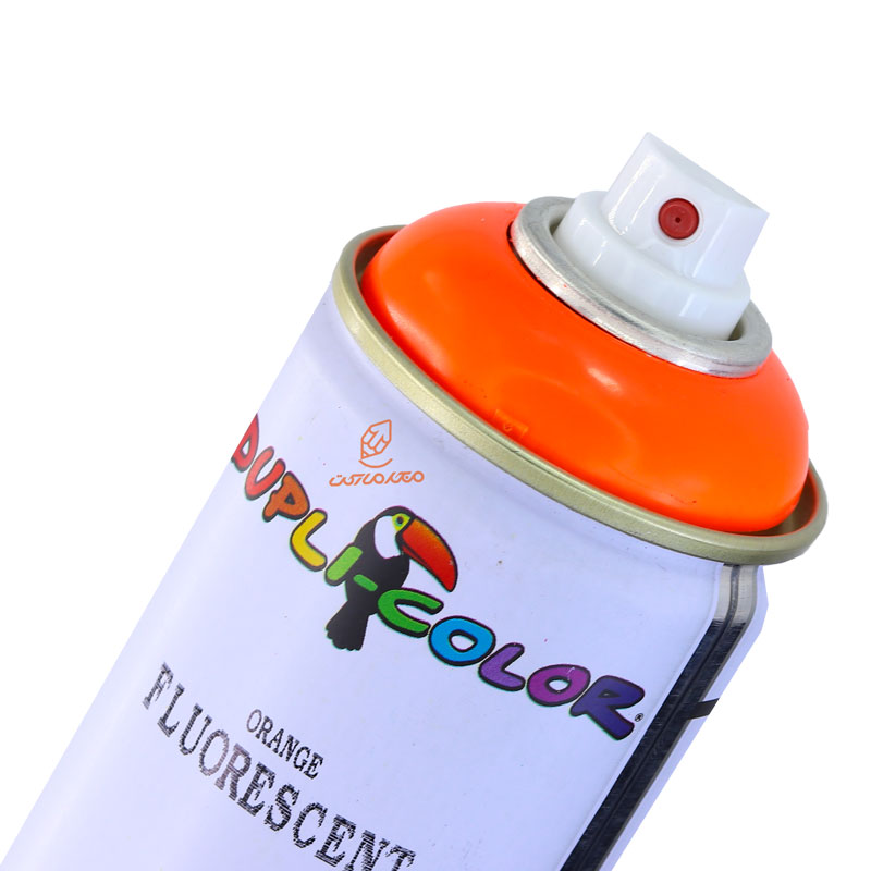 اسپری رنگ نارنجی فلورسنت (ORANGE FLUORESCENT) دوپلی کالر (1)