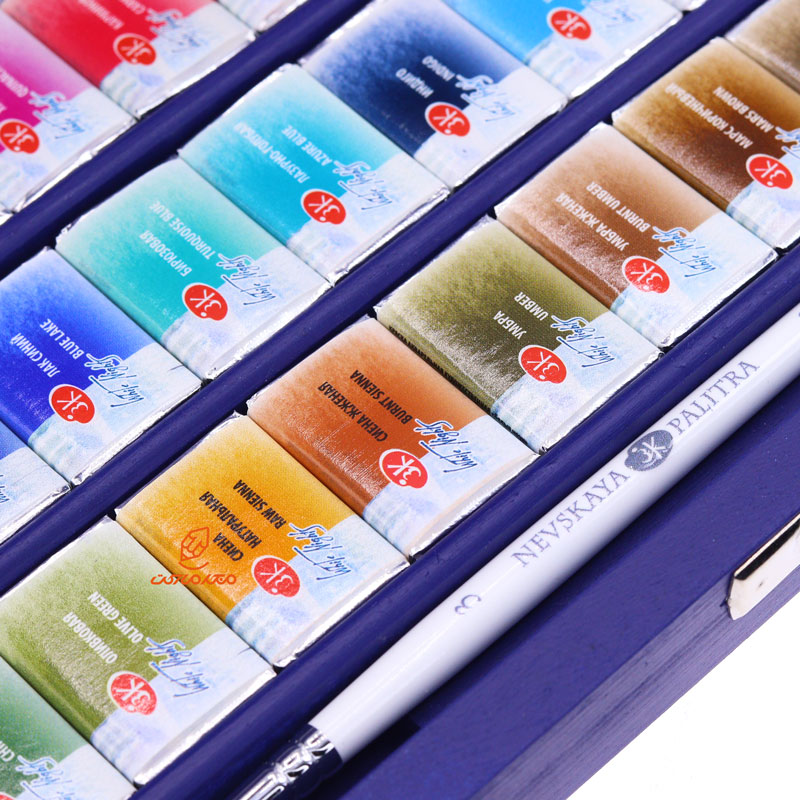 آبرنگ 48 رنگ BLUEBOX جعبه آبی سن پترزبورگ (1)