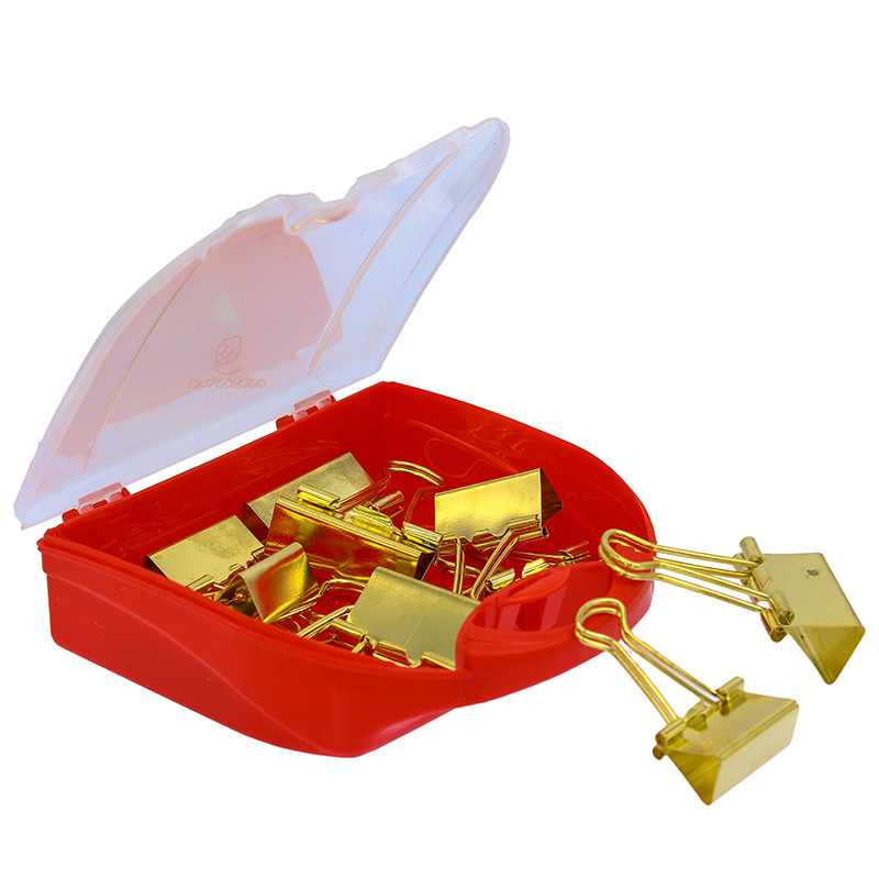 گیره (کلیپس) دوبل طلایی mm32 و mm25 بسته 10 عددی (3)