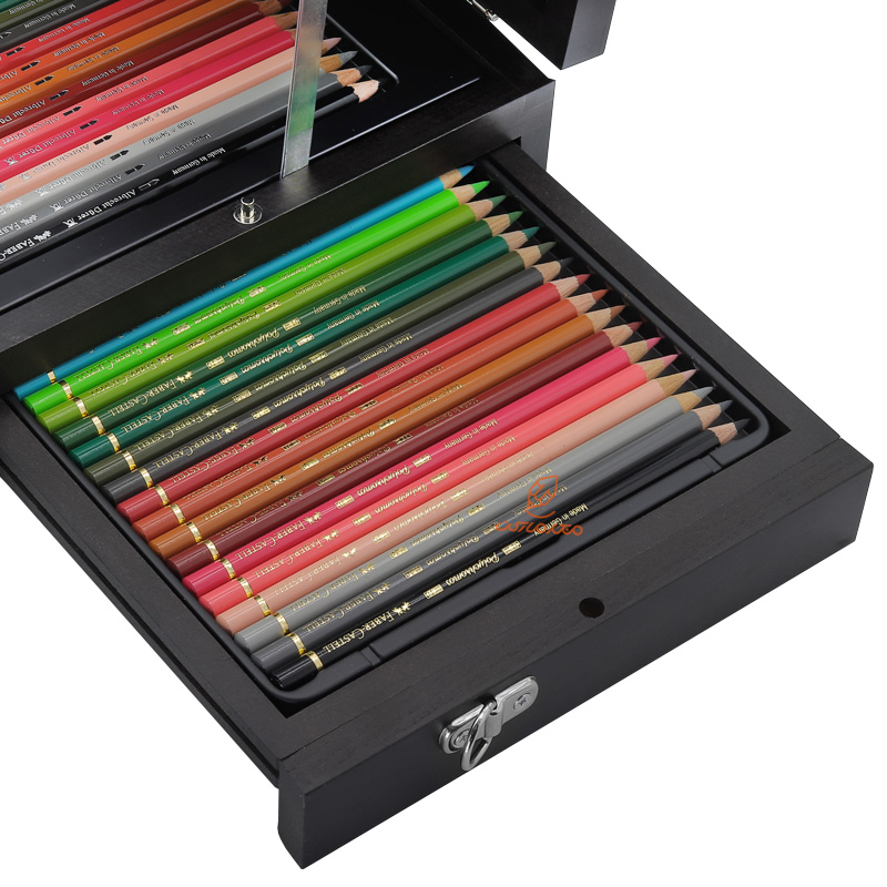 ست هنری و گرافیکی 125 تکه جعبه چوبی فابر کاستل FABERCASTELL (13)