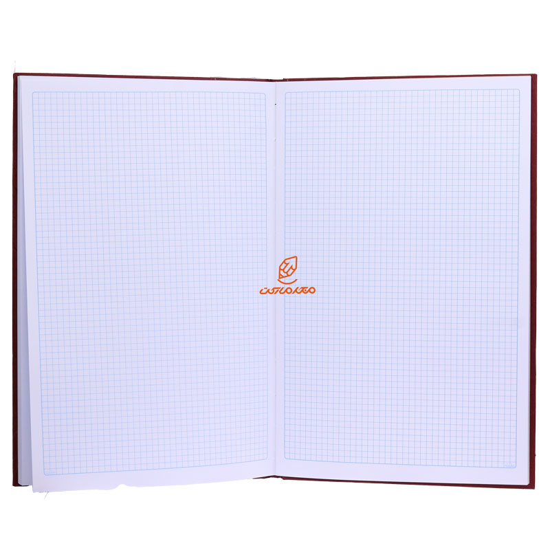 دفتر رحلی شطرنجی 100 برگ قرمز ملت (4)