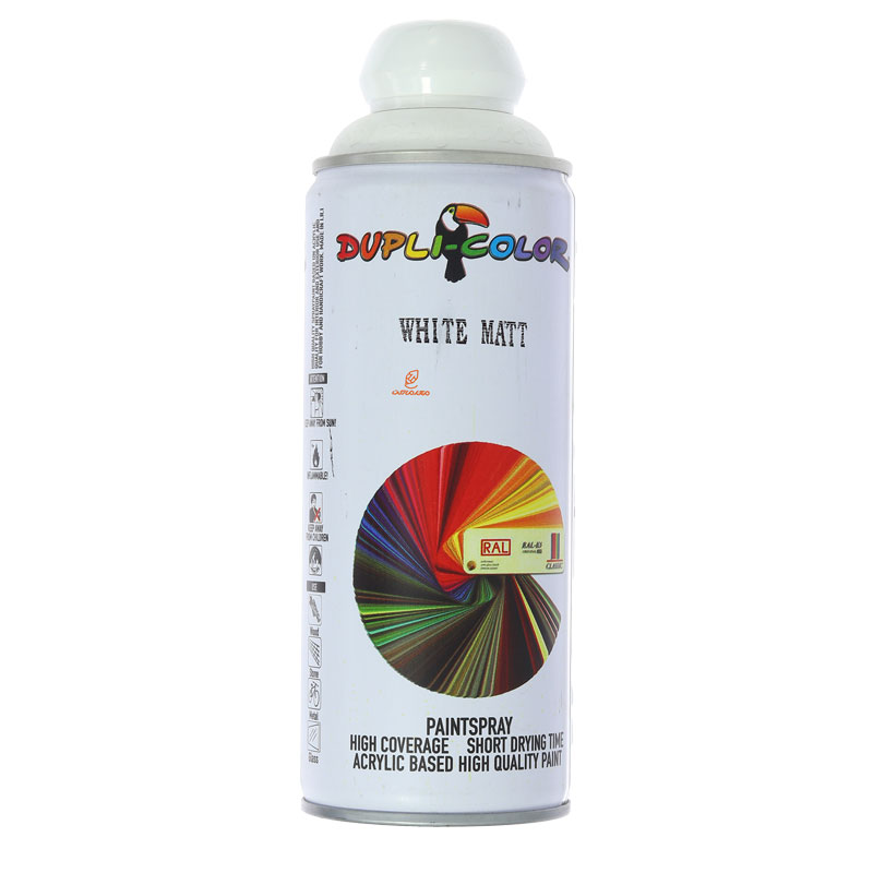 اسپری رنگ سفید (WHITE MATT) دوپلی کالر (2)