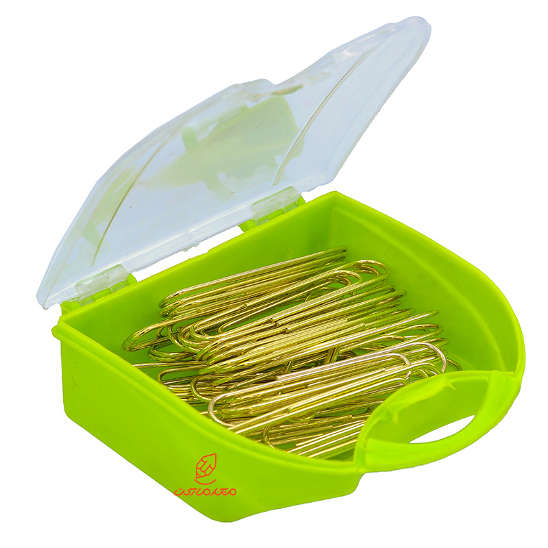 گیره متوسط کاغذ (کلیپس) طلایی بسته 40 عددی (4)