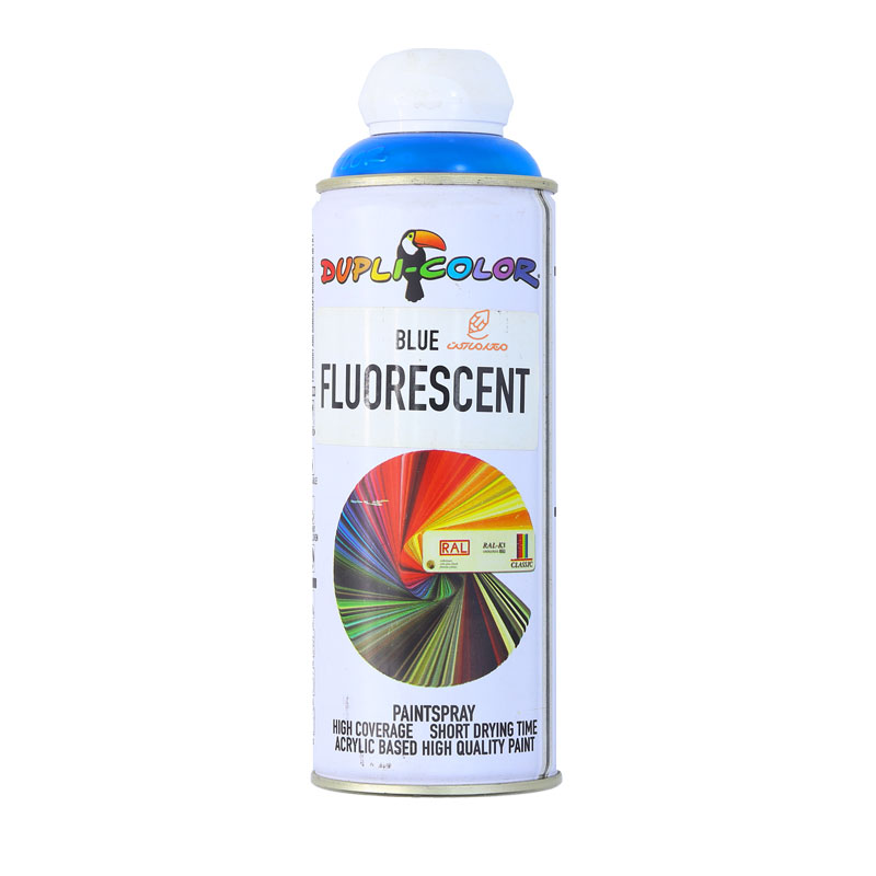 اسپری رنگ آبی فلورسنت (BLUE FLUORESCENT) دوپلی کالر (2)