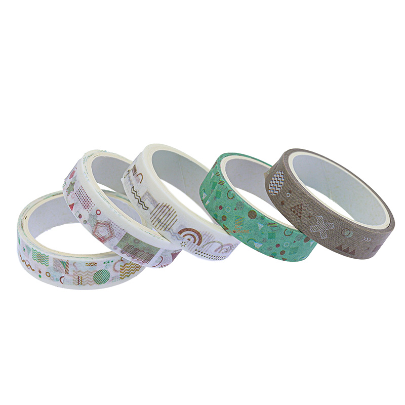 چسب نواری طرحدار HZ-01 طرح ستاره و دایره واشی (1)