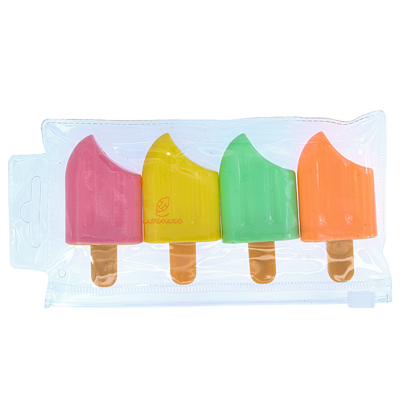 ماژیک علامت گذار فانتزی 4 رنگی طرح بستنی MAO