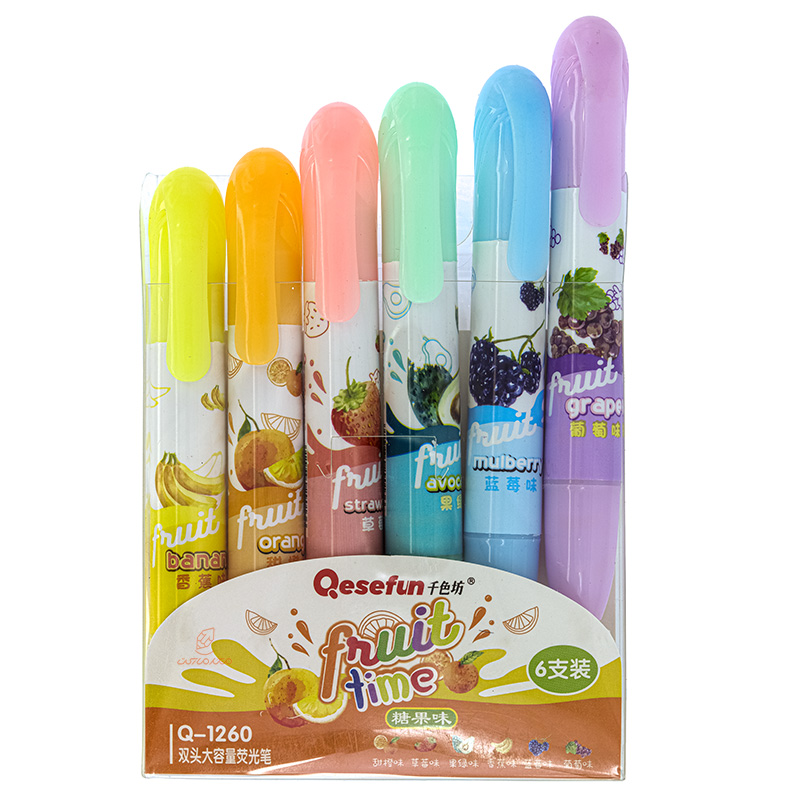 ماژیک علامت گذار عطری فانتزی 1260 بسته 6 عددی QESEFUN (4)