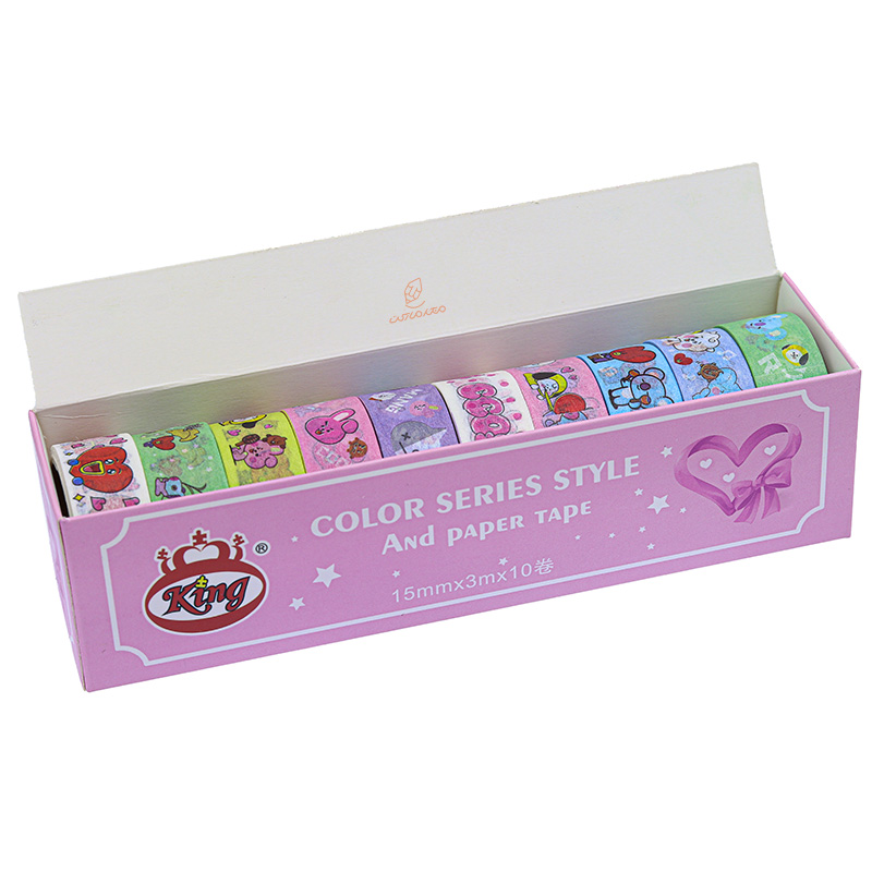 چسب نواری طرحدار 801 طرح قلب واشی (3)