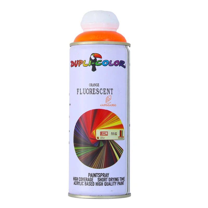 اسپری رنگ نارنجی فلورسنت (ORANGE FLUORESCENT) دوپلی کالر (2)