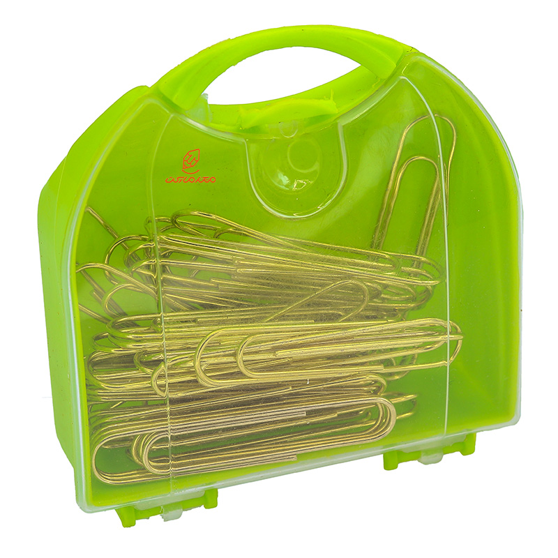 گیره متوسط کاغذ (کلیپس) طلایی بسته 40 عددی