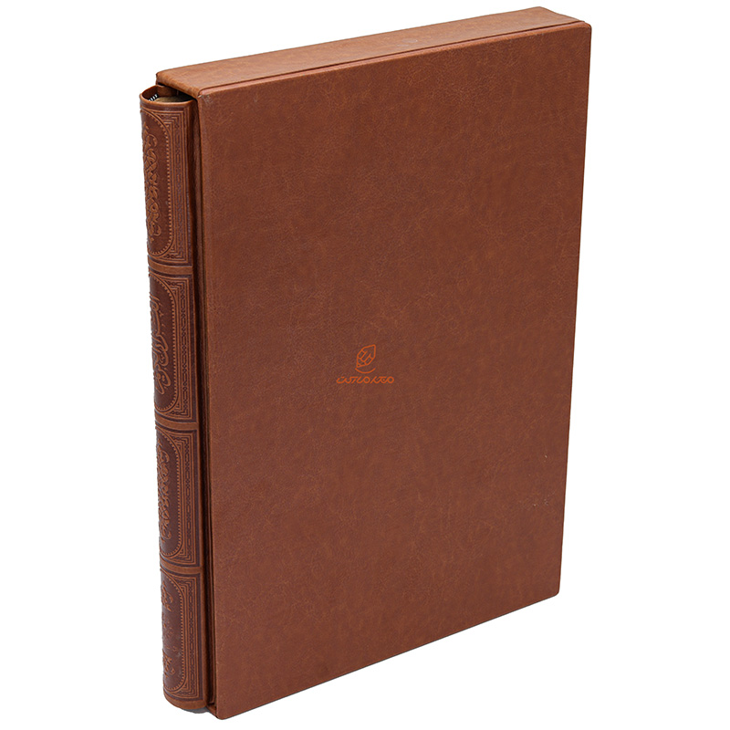 قرآن کریم رحلی جلد لیزری همراه دفتر رویدادهای مهم زندگی (قاب کشویی) (2)