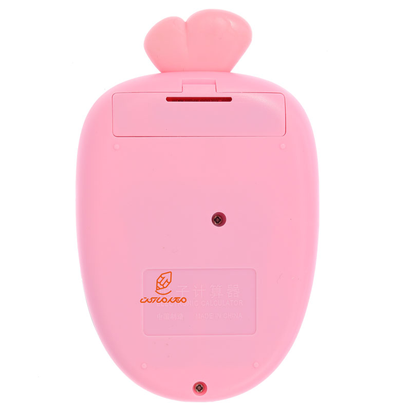 ماشین حساب فانتزی 12 رقمی 7836 طرح هویج صورتی BITOON (4)