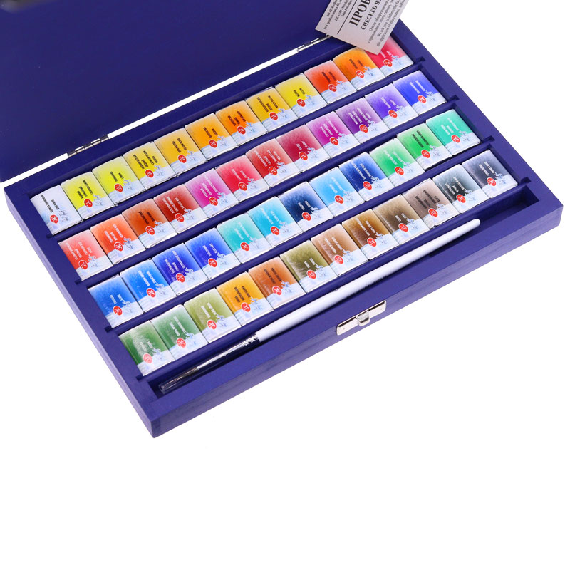 آبرنگ 48 رنگ BLUEBOX جعبه آبی سن پترزبورگ (8)