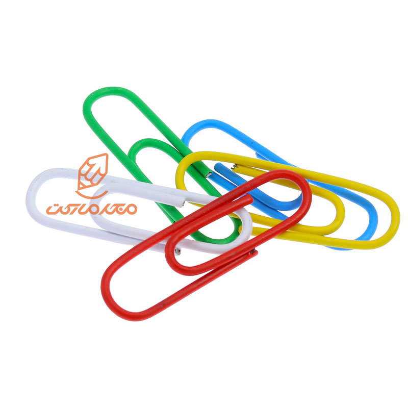 کلیپس رنگی 28mm جعبه فلزی clips (5)