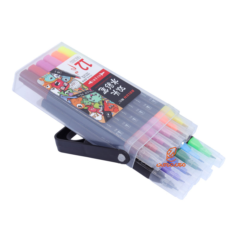 ماژیک رنگ آمیزی 12 رنگ دو سر کد 605 BOIUN (5)