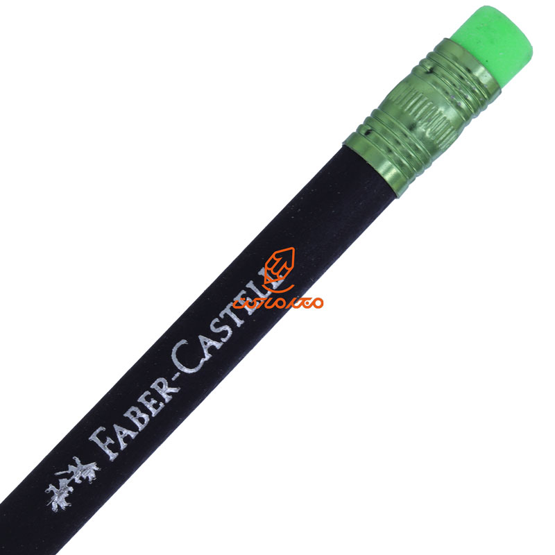 مداد مشکی پاک کن دار سرسبز فابر کاستل (1)
