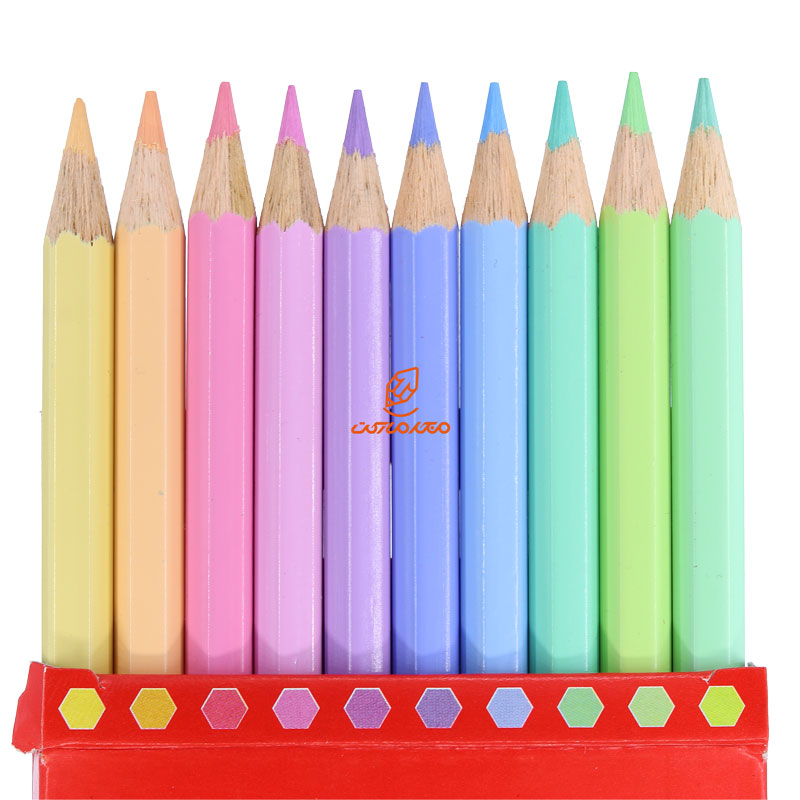 مداد رنگی 10 رنگی جعبه مقوایی پاستلی فابر کاستل (1)