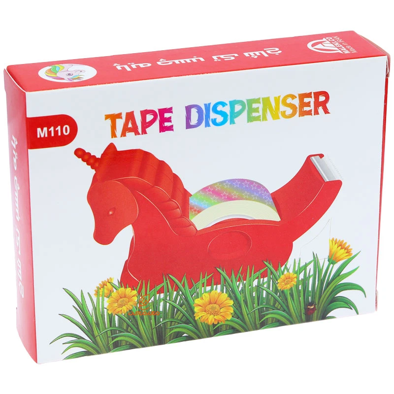 پایه چسب فانتزی 110 طرح اسب تک شاخ قرمز (2)