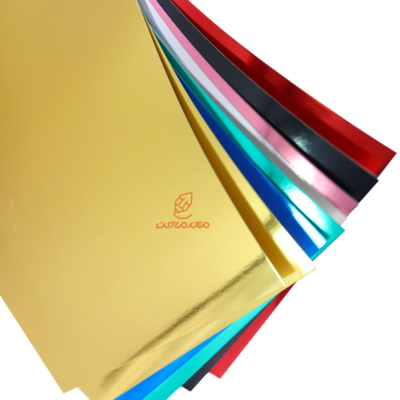 مقوا A4 متالایز آینه ای بسته 8 عددی کلیپس (4)