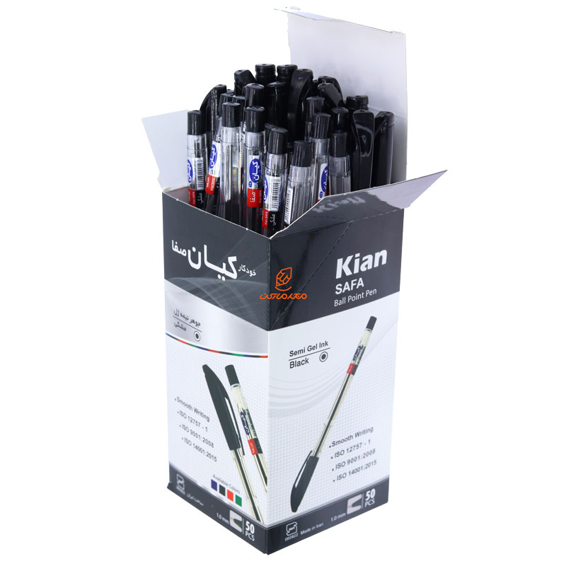 خودکار مشکی 1.0 بسته 50 عددی صفا کیان (4)