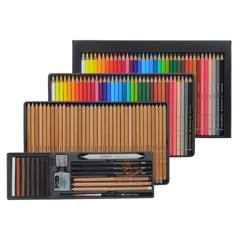 ست هنری و گرافیکی 125 تکه جعبه چوبی فابر کاستل FABERCASTELL