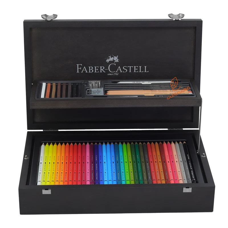ست هنری و گرافیکی 125 تکه جعبه چوبی فابر کاستل FABERCASTELL (6)