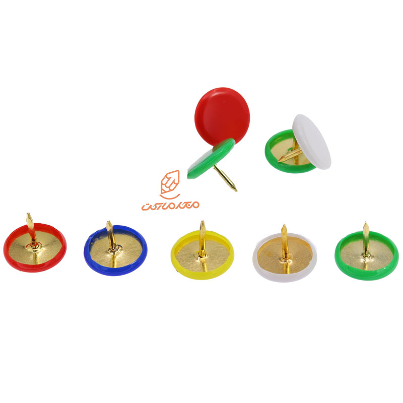 پونز رنگی جعبه فلزی clips (1)