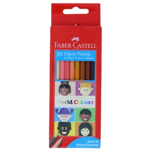 مداد رنگی 10 رنگی (رنگ پوست) جعبه مقوایی فابر کاستل FABERCASTELL
