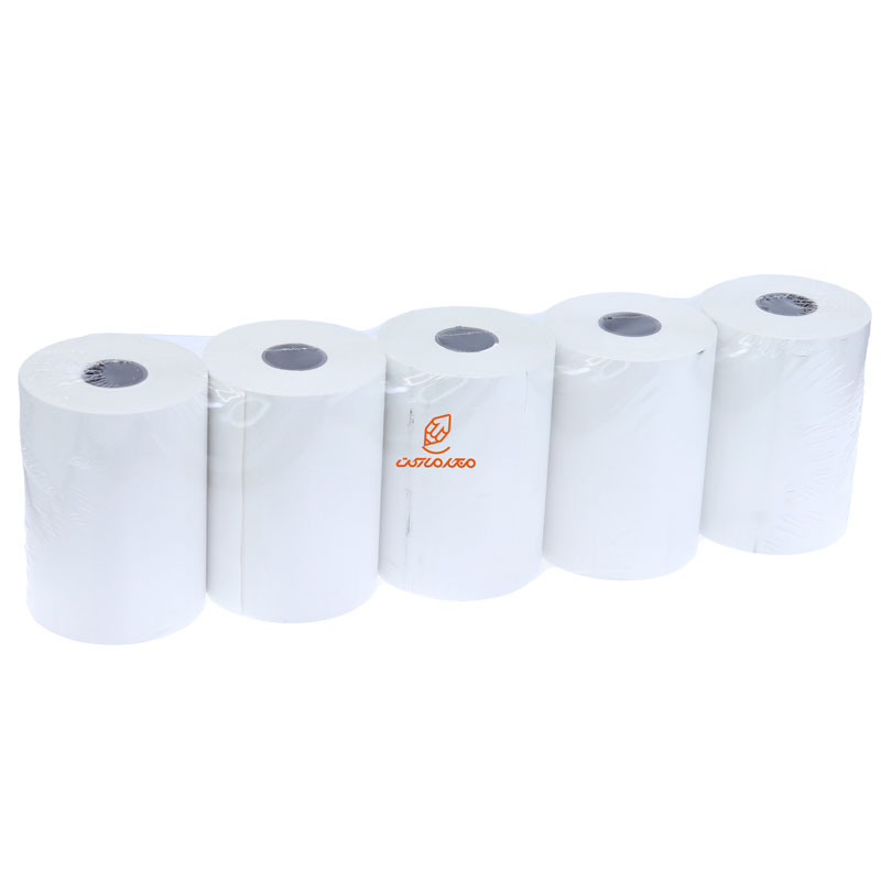 رول کاغذ پرینتر حرارتی 8 سانتی بسته ی 5 عددی