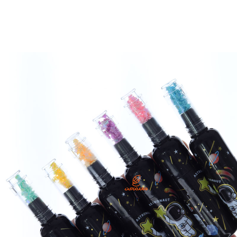 ماژیک علامت گذار فانتزی 6 رنگ کیفی 2528 طرح کهکشان UOLE (1)